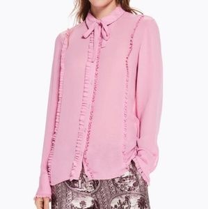 ISO Fernweh pink ruffled blouse